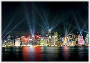 四川料理とシンフォニーオブライツ＆ビクトリアピーク夜景鑑賞（夕食付）