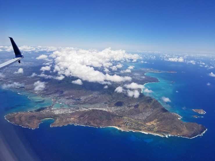 オアフ島上空