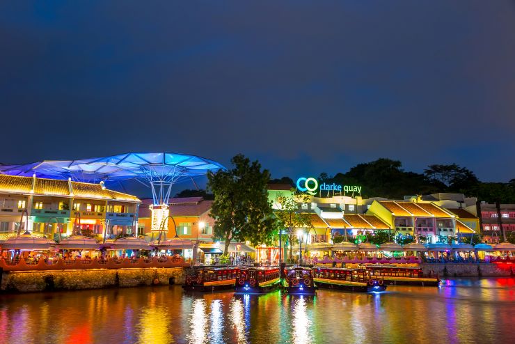 シンガポール_クラークキーの夜景