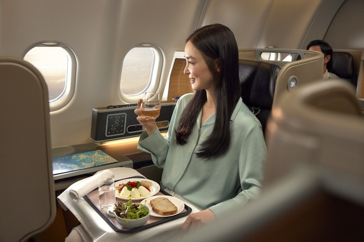 Qantas_C-cls_meal_cq5dam カンタス航空 ビジネスクラス 機内食