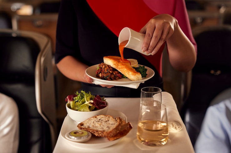 カンタス航空 機内食サービス