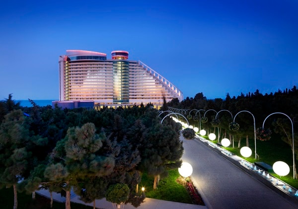 Hotel Exterior at Night