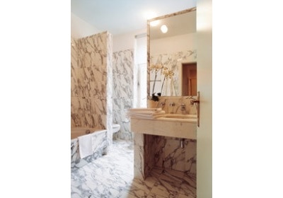 White marble bathroom