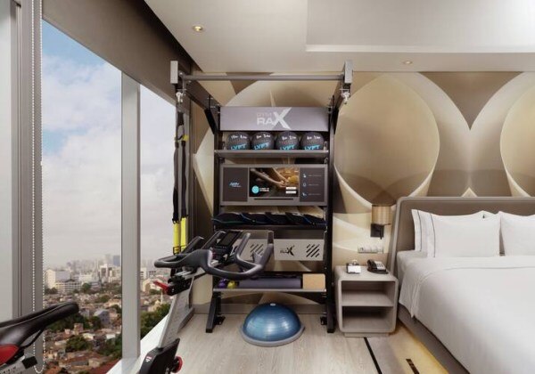 King Bed Fitness Room