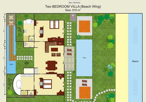 Beachfront Private Pool Villa 2 Bedroom