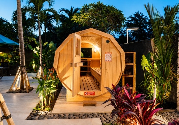 Outdoor Barrel Sauna