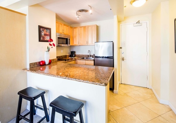 City View Studio Kitchenette