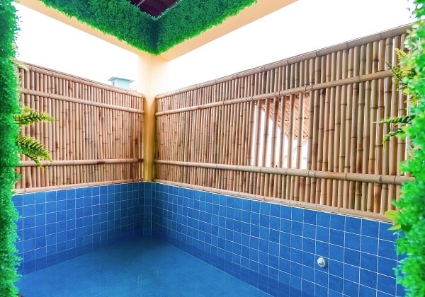 Japanese style open-air bath