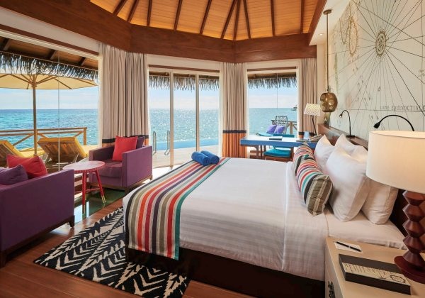 Over Water Sunset Pool Villa