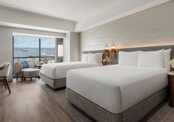 2 Double Beds Deluxe Bay View