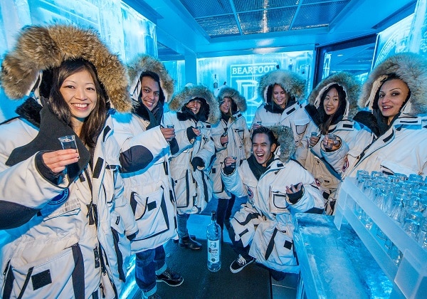 Ketel One Vodka Ice Room with Guests